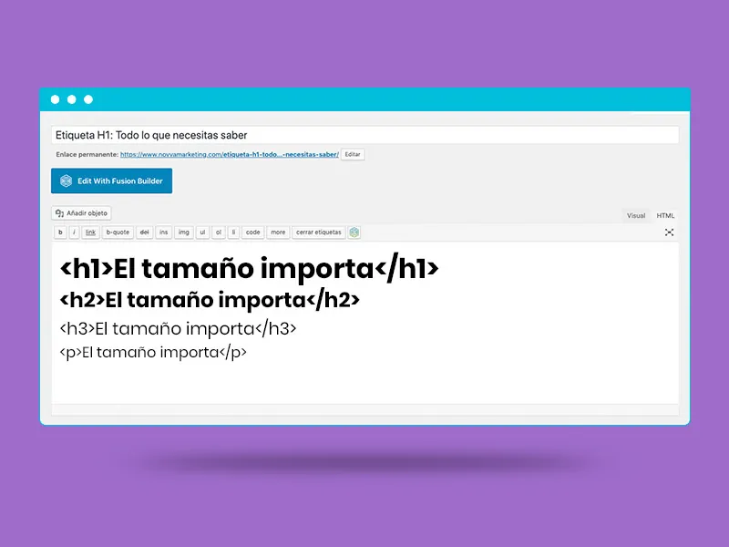 Tag H1 in HTML: Definizione, usi e importanza
