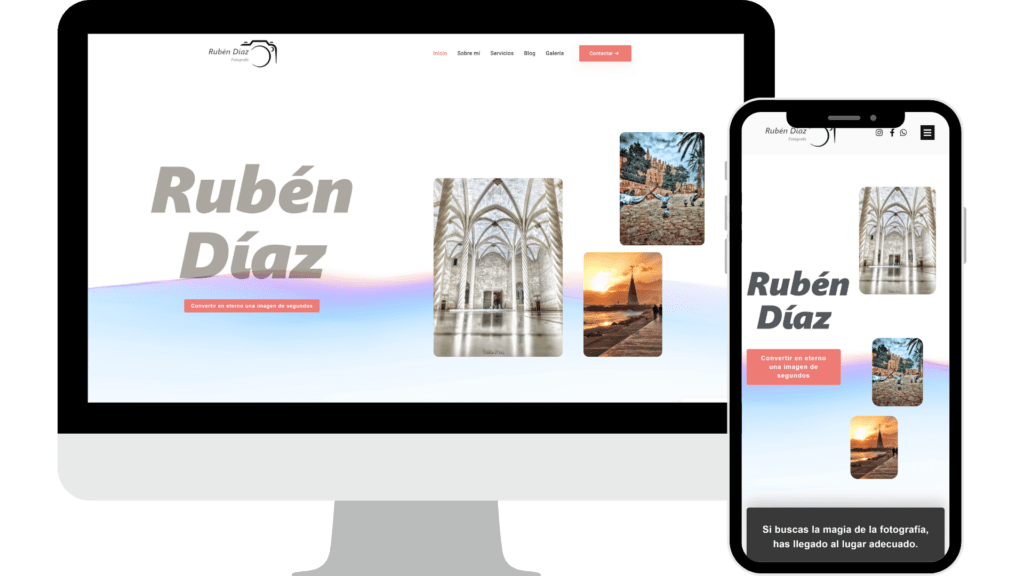 Diseño web Ruben Diaz Fotografo