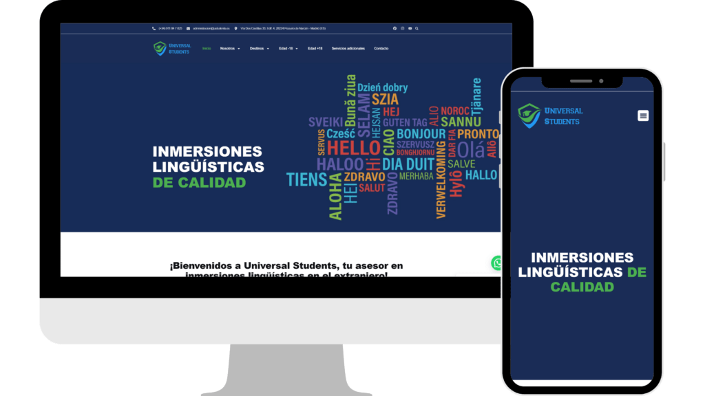 Diseño web Ustudents