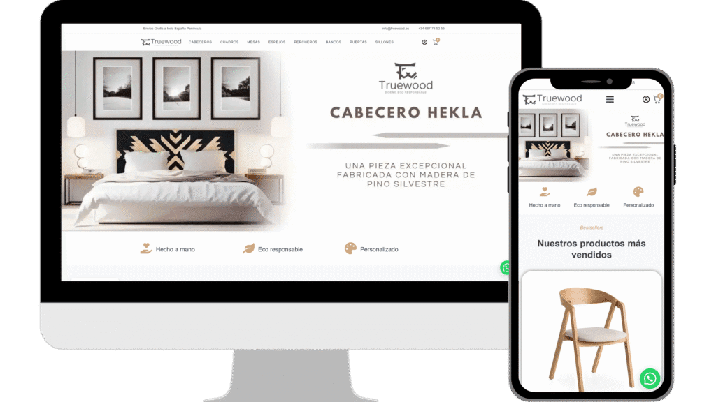 TrueWood diseño web