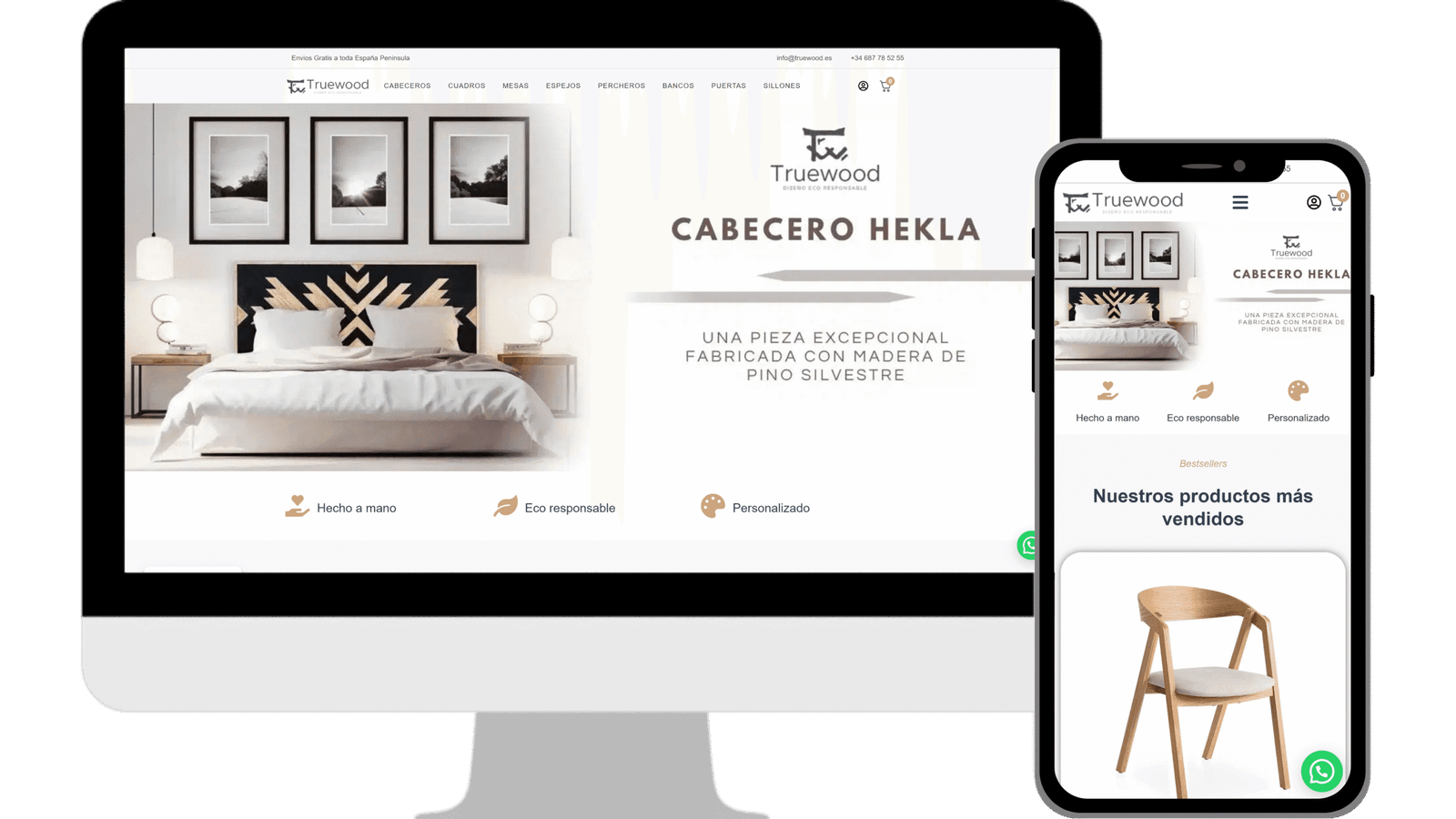 TrueWood diseño web