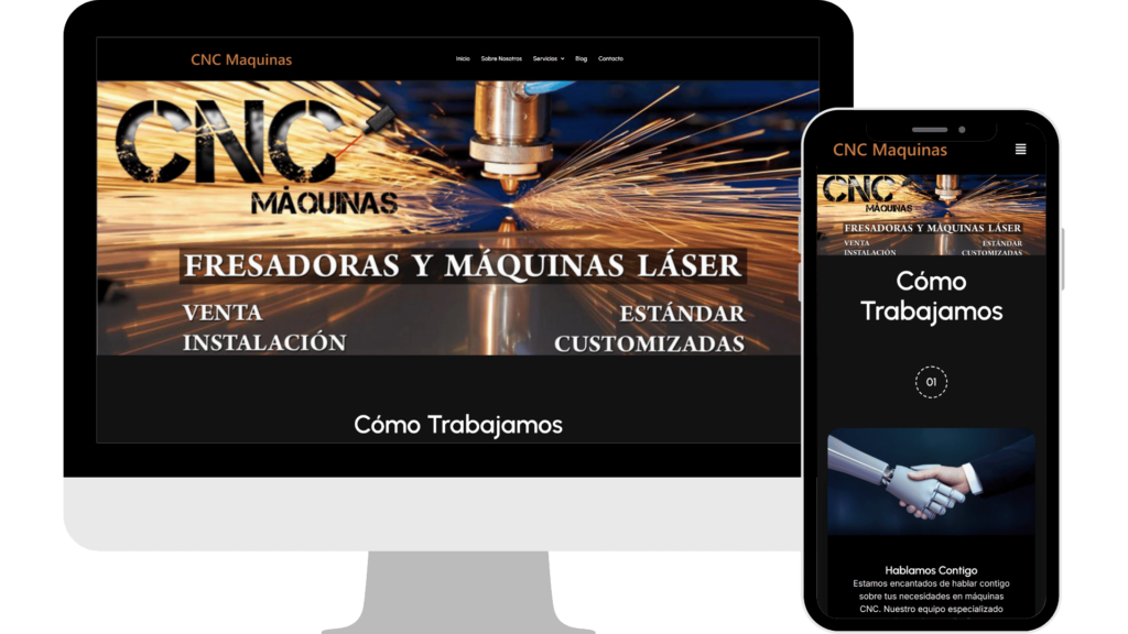 Diseño web maquinas CNC