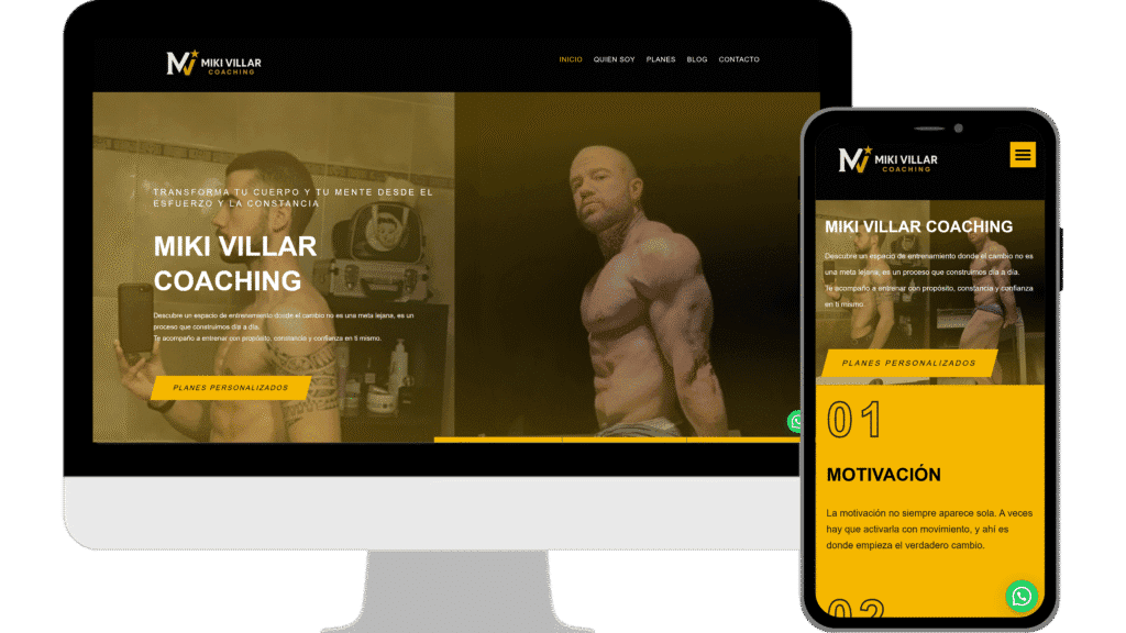 Diseño web Miki Villar Coaching