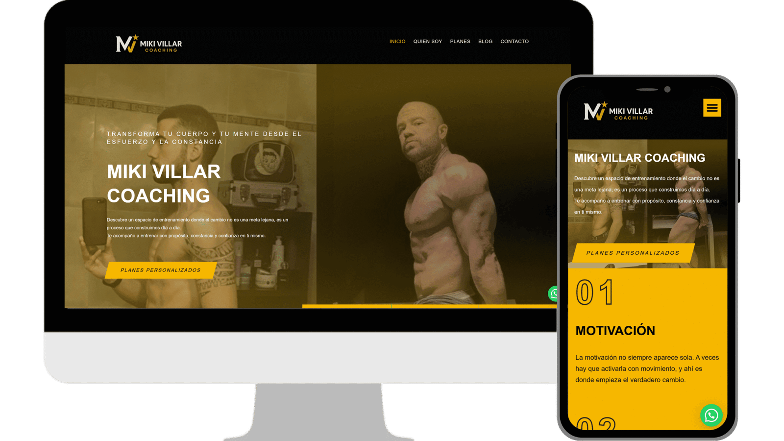 Diseño web Miki Villar Coaching